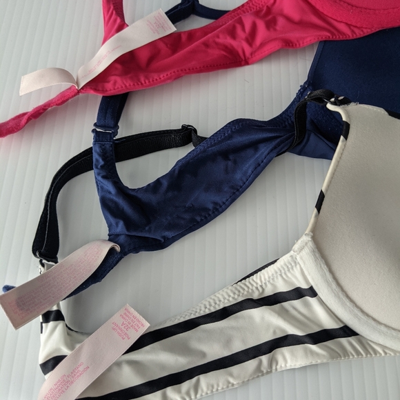 Bundle of 3 Victoria's Secret Padded Push Up Bras - 32 A - Picture 9 of 10
